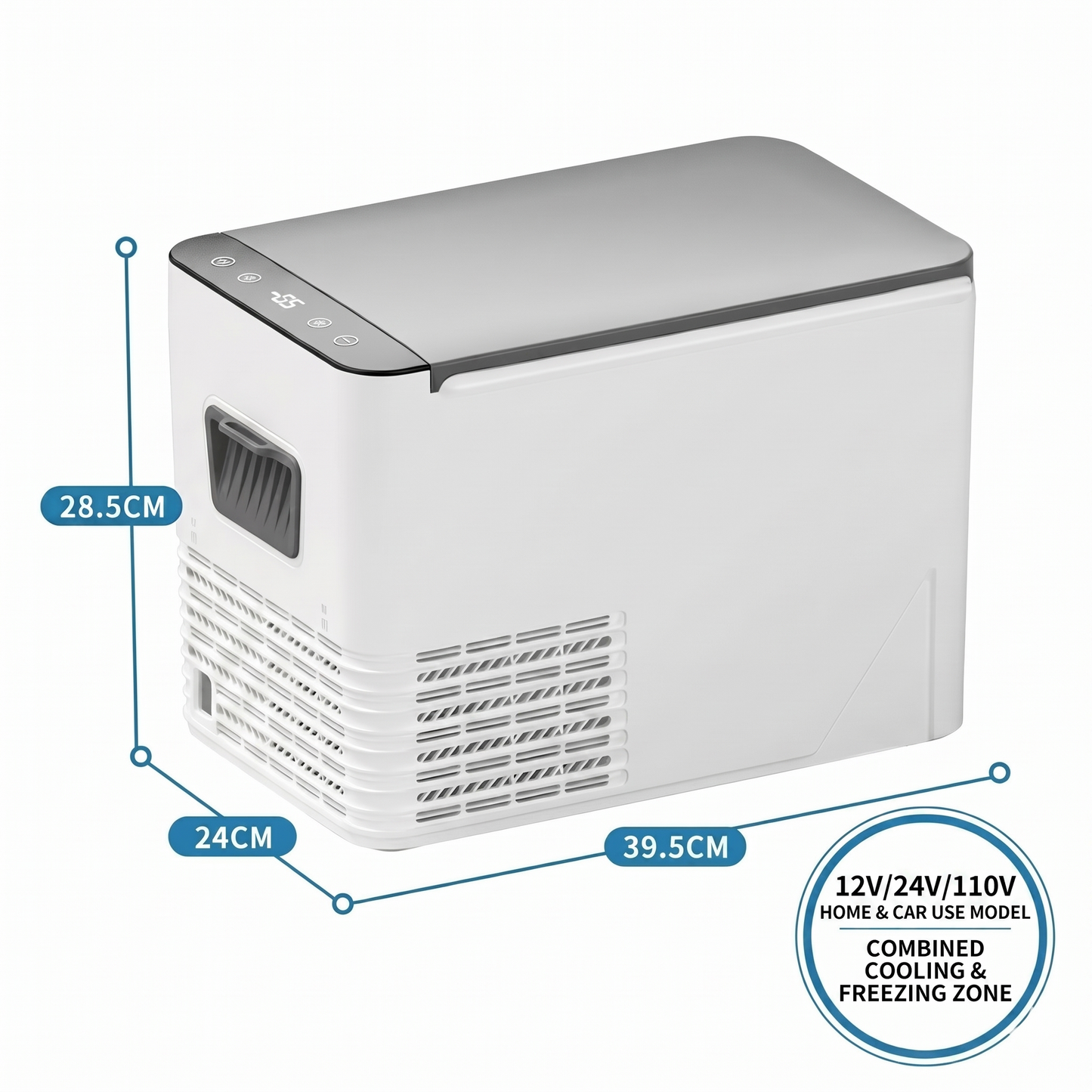 Compressor Car Refrigerator – -18°C Portable Freezer Cooler for Car, RV & Camping | Traverseon