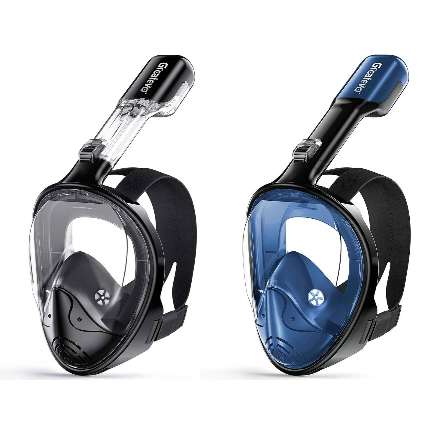 Adults Full Face Mask | Anti Fog & Anti Leak Snorkel Mask - 2 Pcs