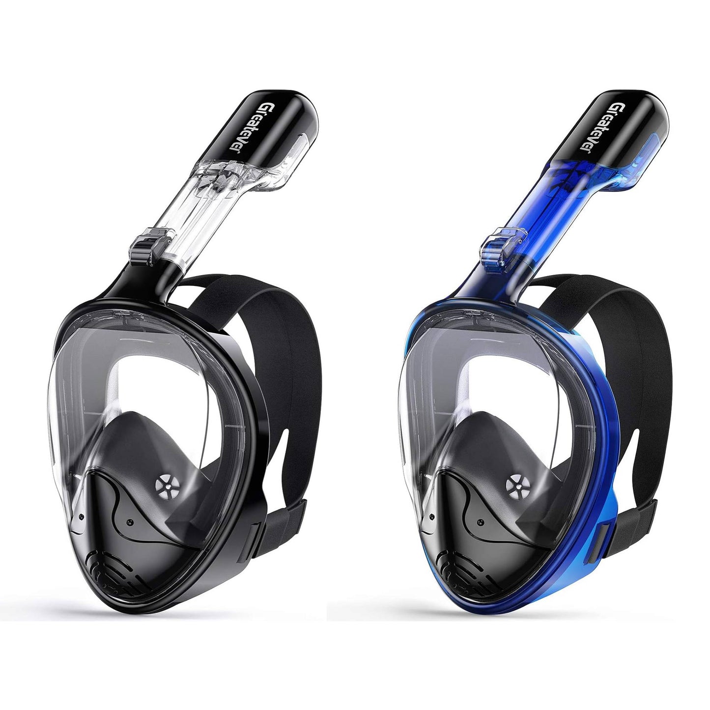 Adults Full Face Mask | Anti Fog & Anti Leak Snorkel Mask - 2 Pcs