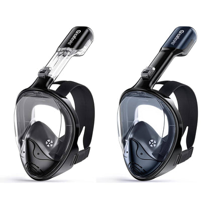Adults Full Face Mask | Anti Fog & Anti Leak Snorkel Mask - 2 Pcs