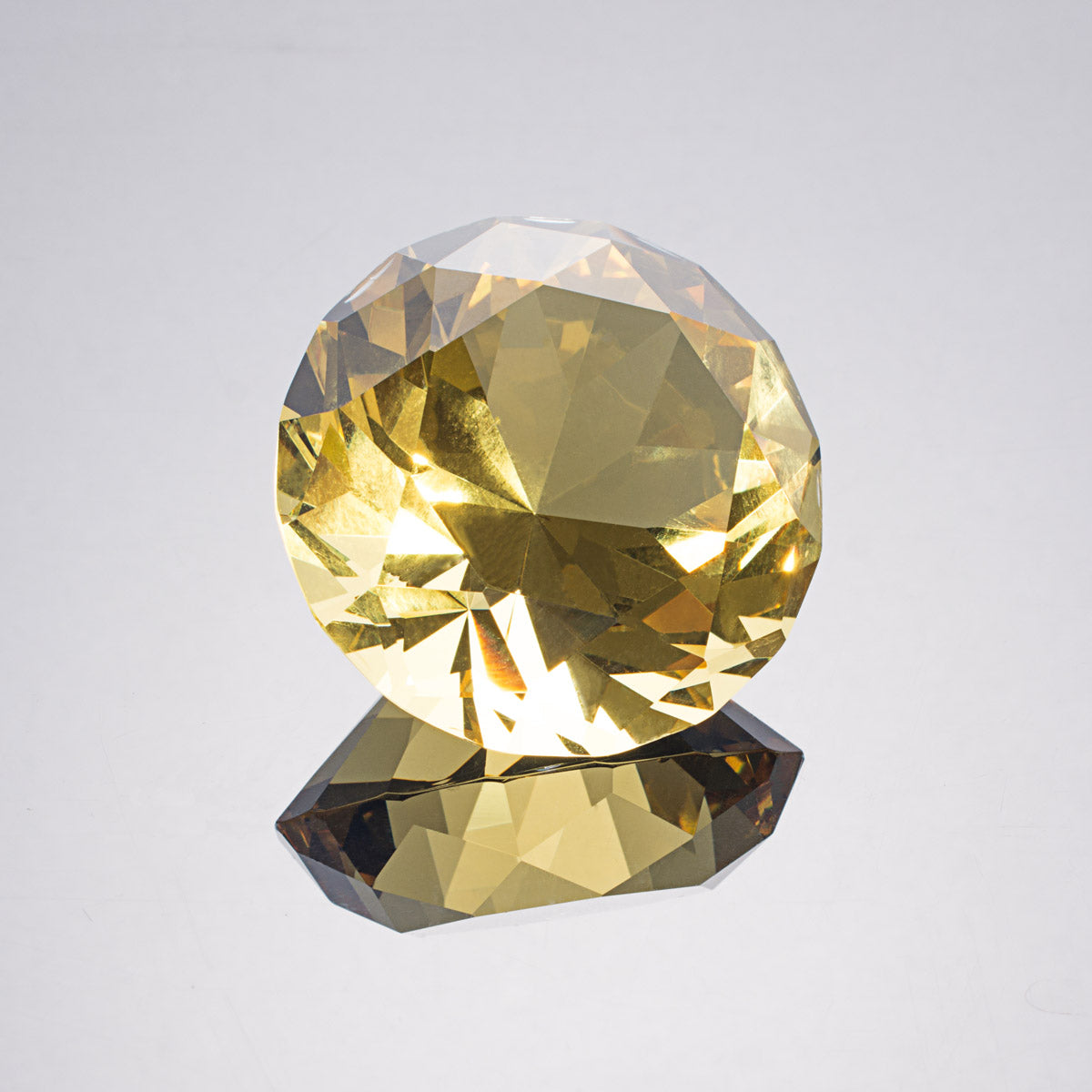 Yellow Diamond Shaped Crystal Centerpiece (50mm/60mm)