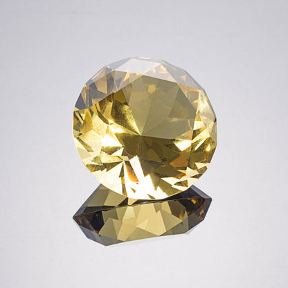 Yellow Diamond Shaped Crystal Centerpiece (50mm/60mm)