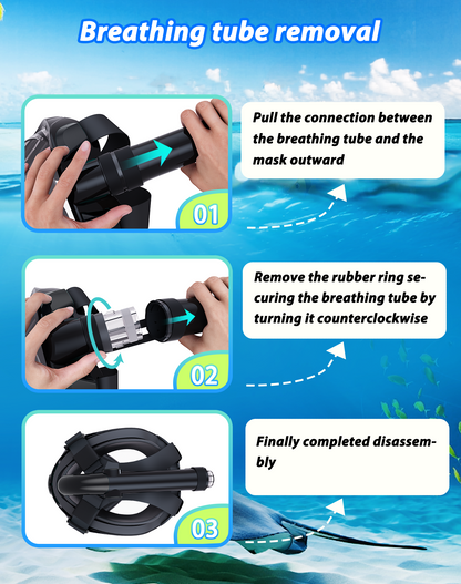 Adults G2 Full Face Snorkel Mask with Latest Dry Top System