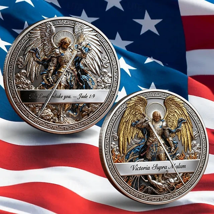 St. Michael the Archangel Commemorative Coin – Christian Faith Collectible Souvenir