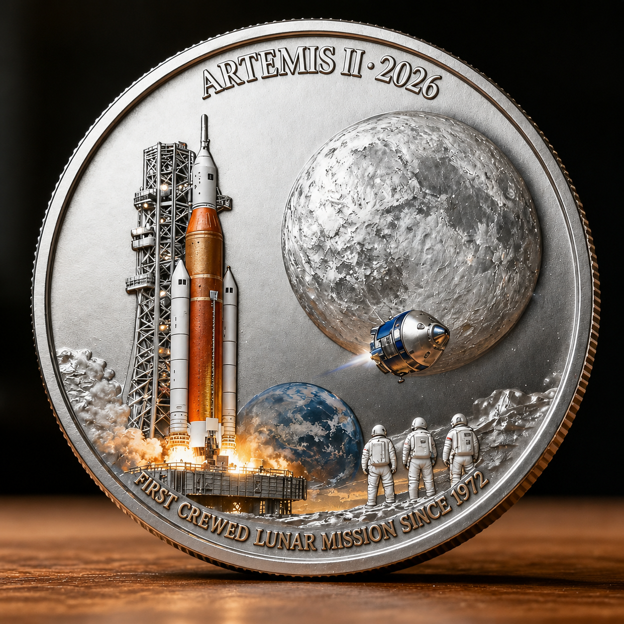 Artemis II Lunar Mission Commemorative Coin