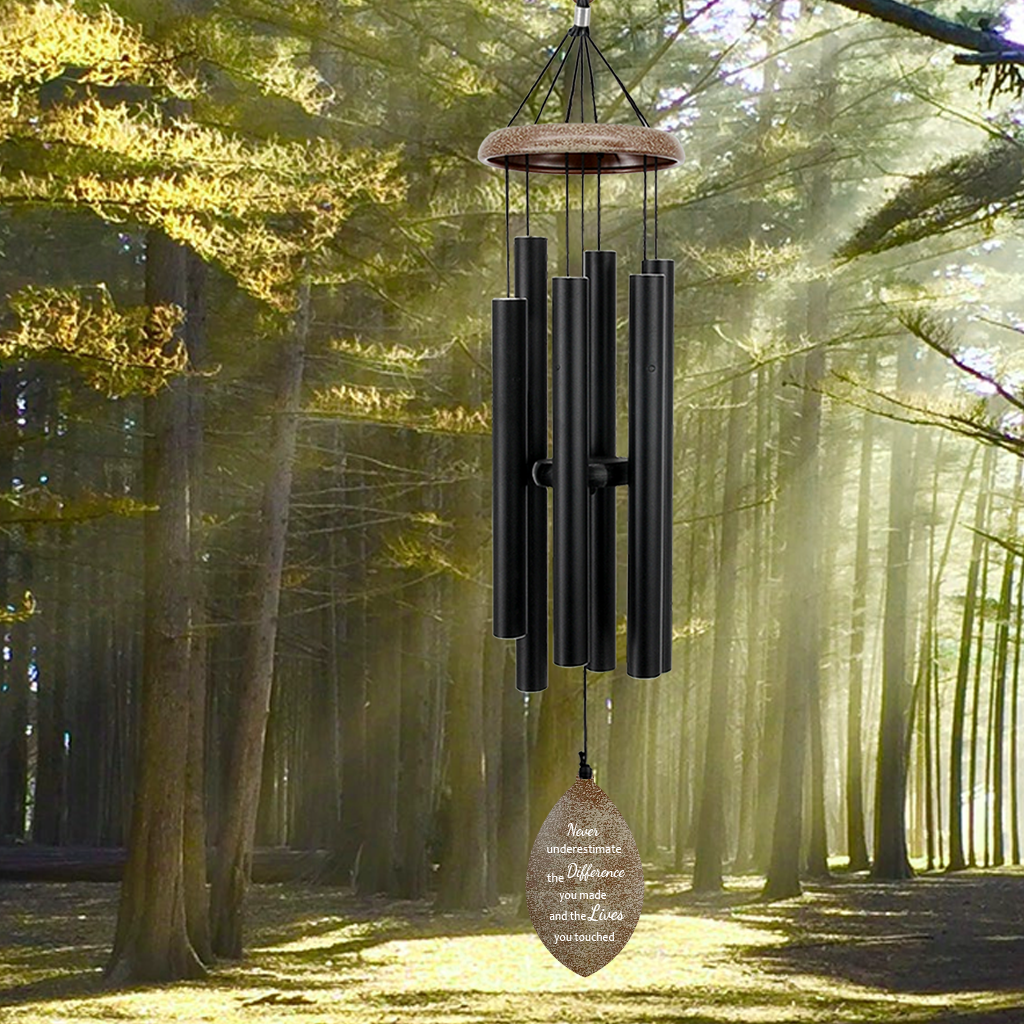 Astarin Personalized Retirement Wind Chimes, 35" Large Custom Windchime for Teacher, Doctor, Employee, Happy Retirement Appreciation Gift-008-Produce in the USA