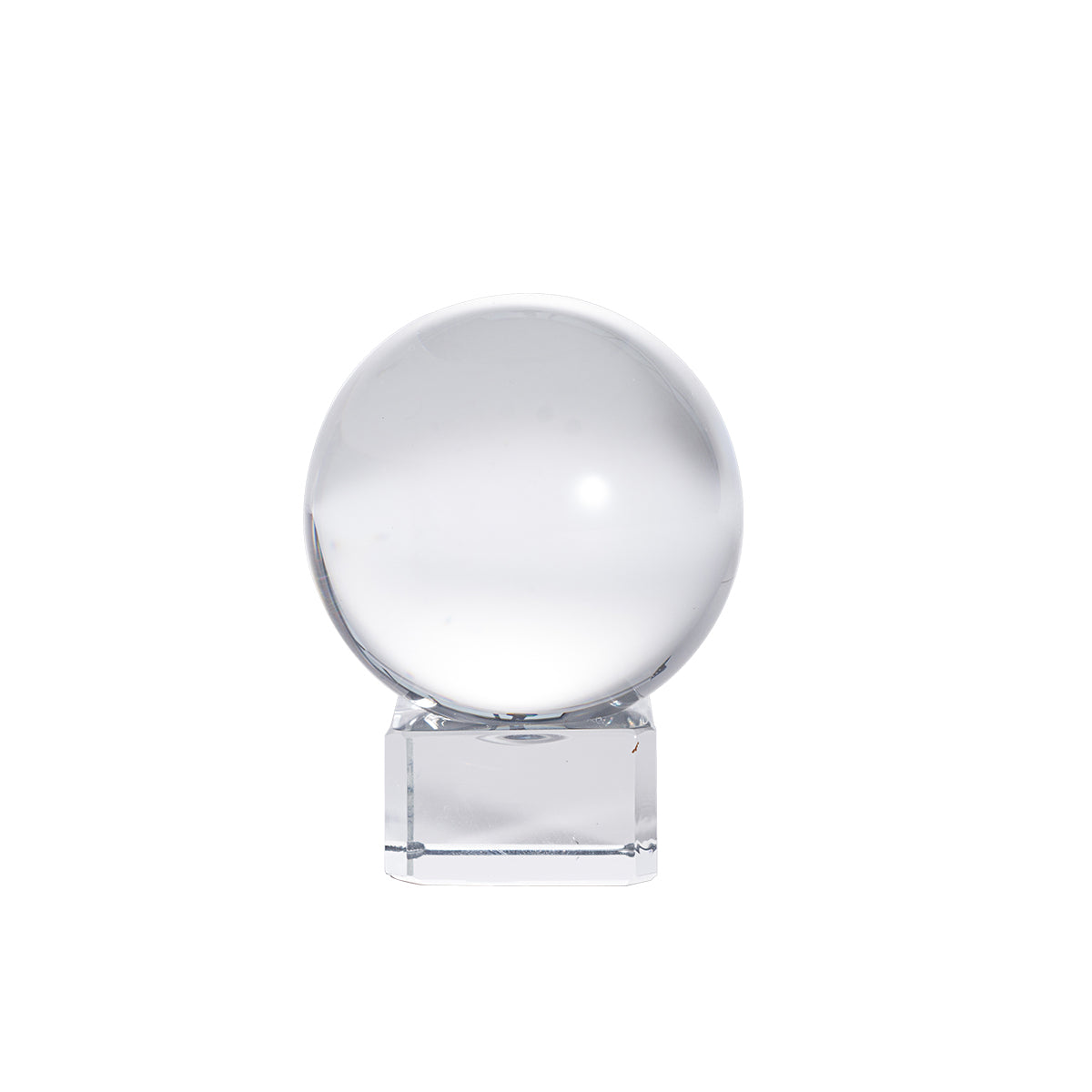 Clear Crystal Sphere with Stand for Home Decor (40mm/50mm/60mm)