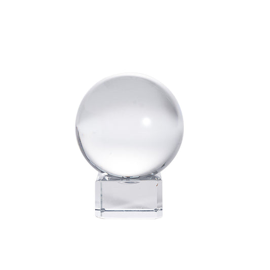 Clear Crystal Sphere with Stand for Home Decor (40mm/50mm/60mm)