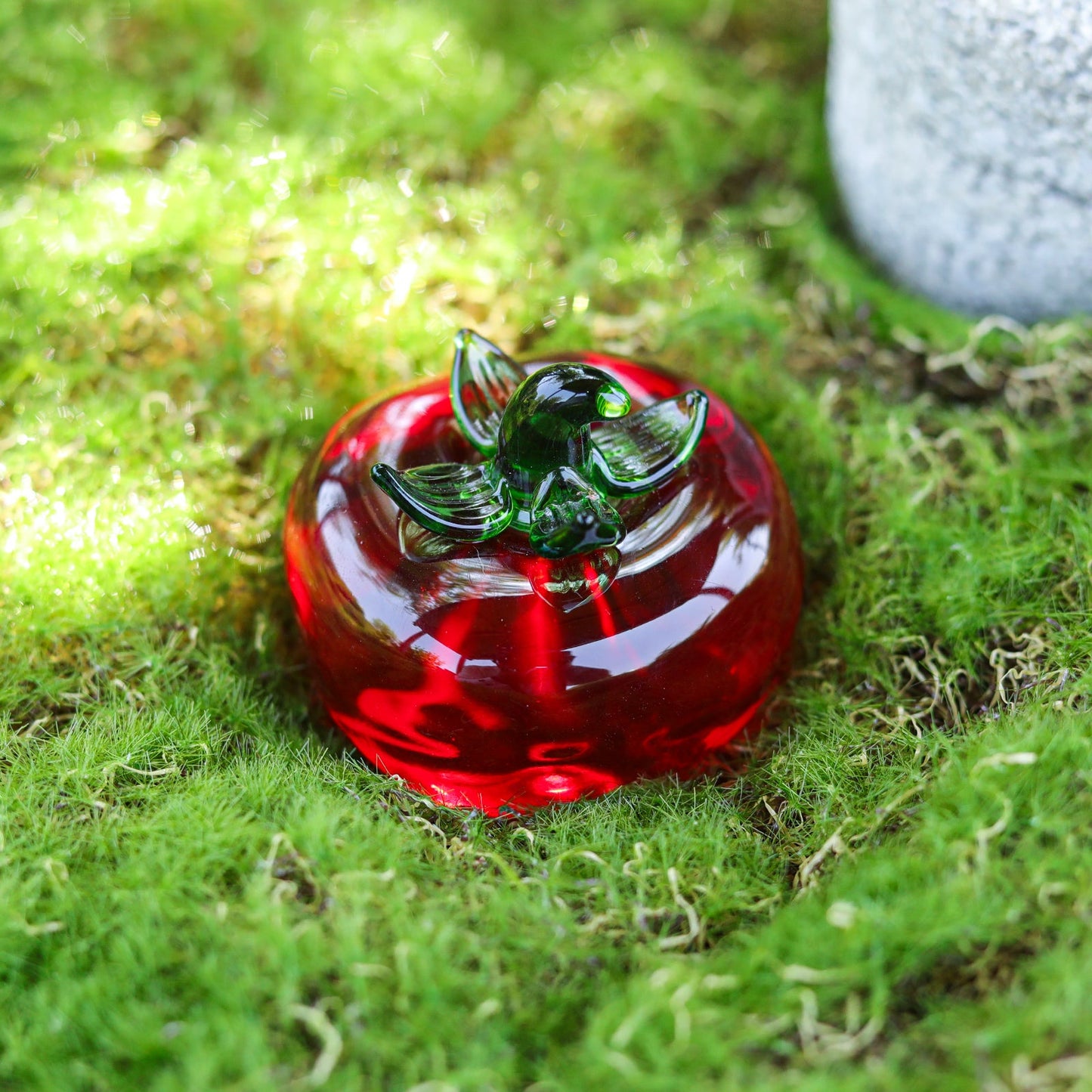 Crystal Tomato Statue Paperweight