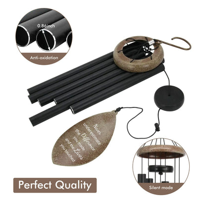 Astarin Personalized Retirement Wind Chimes, 35" Large Custom Windchime for Teacher, Doctor, Employee, Happy Retirement Appreciation Gift-008-Produce in the USA