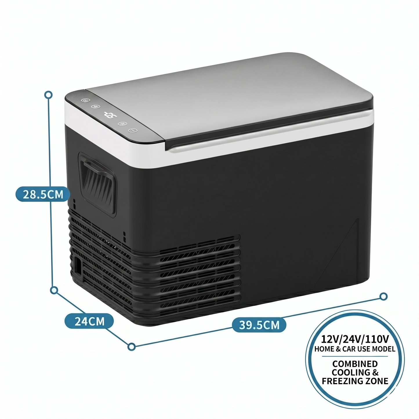 Compressor Car Refrigerator – -18°C Portable Freezer Cooler for Car, RV & Camping | Traverseon
