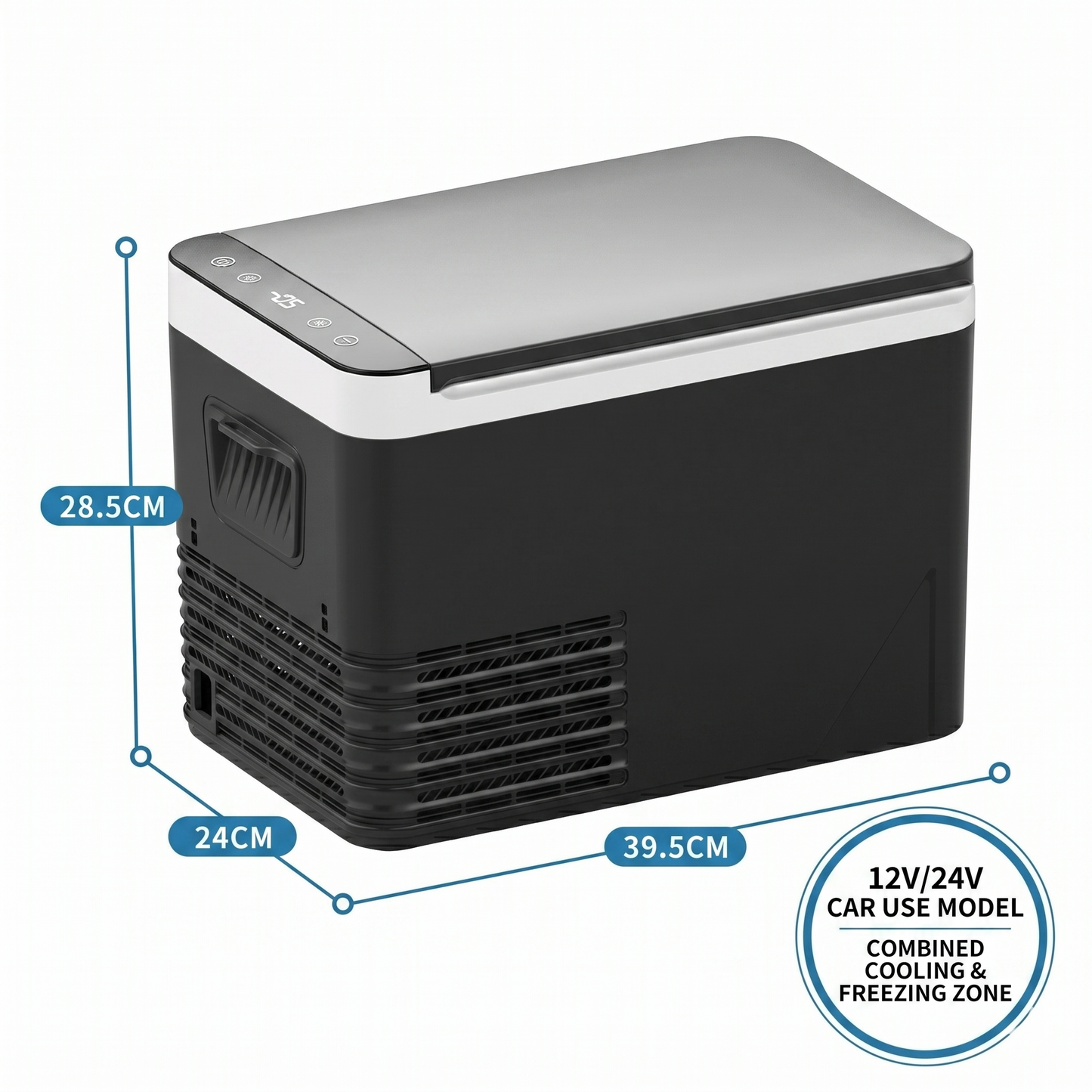 Compressor Car Refrigerator – -18°C Portable Freezer Cooler for Car, RV & Camping | Traverseon