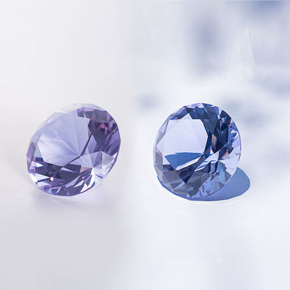Purple Dianmond Shaped Crystal Centerpiece (50mm/60mm)