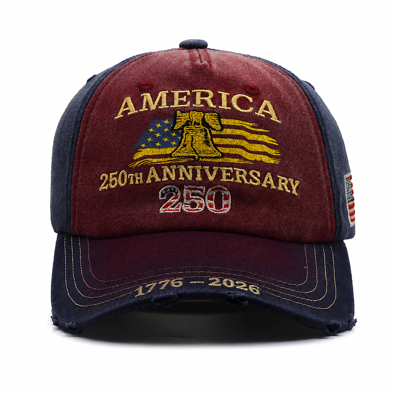 United States 250th Anniversary Embroidered Patriotic Cap for Independence Day