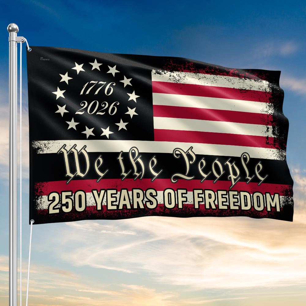 We The People 250 Grommet Flag for Semiquincentennial