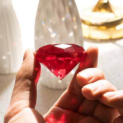 Red Dianmond Shaped Crystal Centerpiece (50mm/60mm)