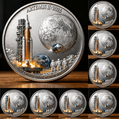 Artemis II Lunar Mission Commemorative Coin