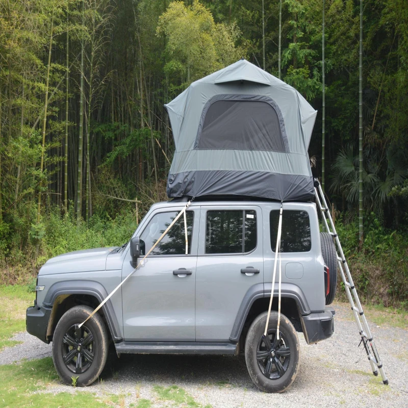 Quick-Setup 2-Person Camping Tent with Electric Pump, Inflatable Rooftop Tent for Car & SUV, 86.5″ L x 57″ W x 52.5″ H