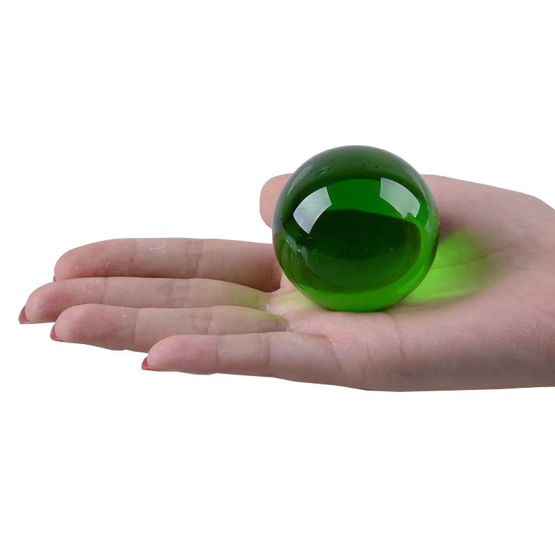 Green Crystal Ball with Stand (40mm/50mm/60mm)