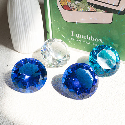 Blue Diamond Shaped Crystal Centerpiece (50mm/60mm)