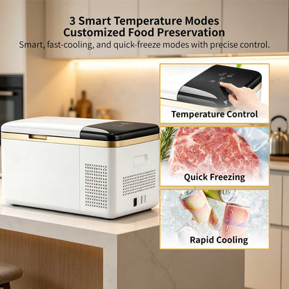Car & Home Dual-Use Compressor Refrigerator – -20°C Portable Fridge Freezer | Traverseon