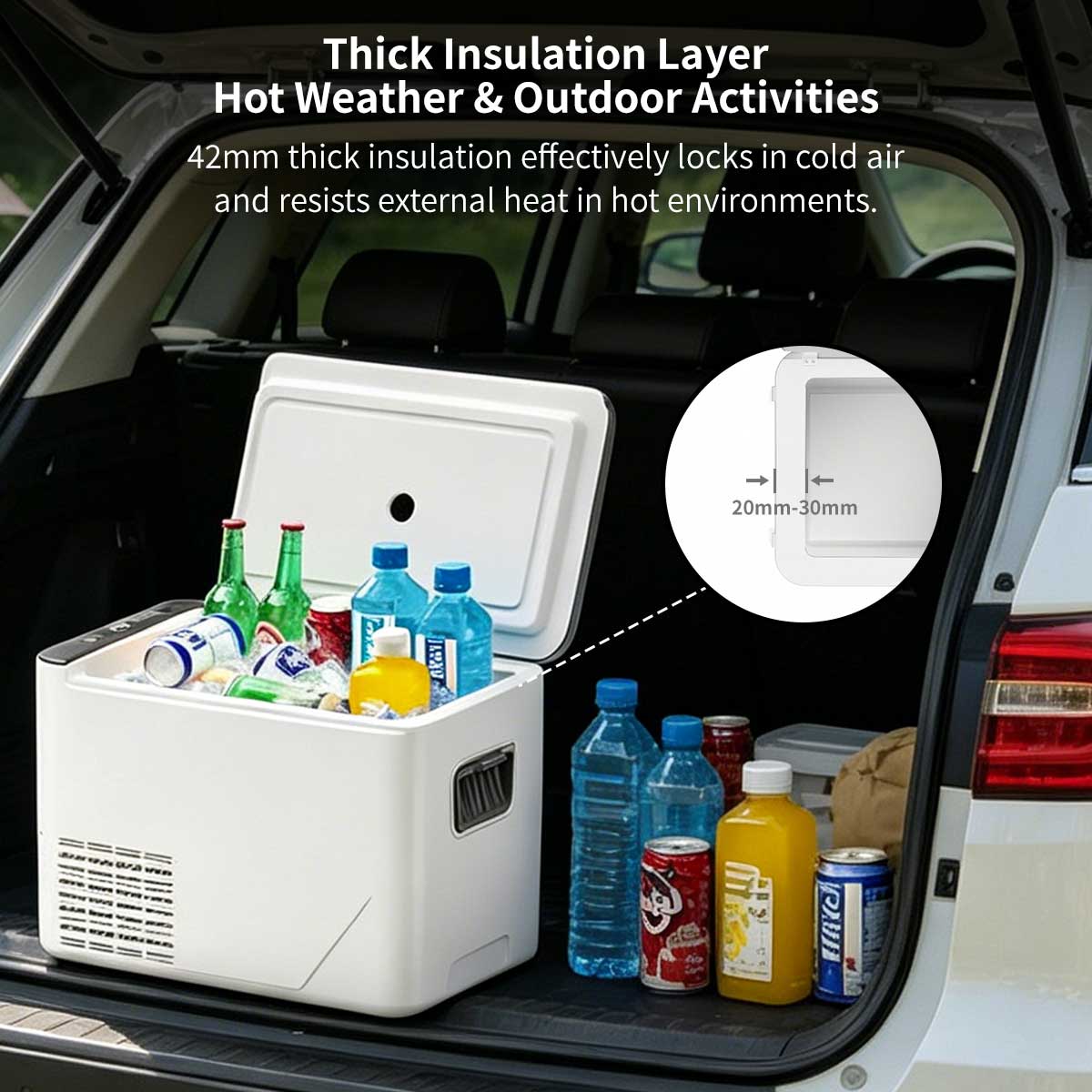 Compressor Car Refrigerator – -18°C Portable Freezer Cooler for Car, RV & Camping | Traverseon