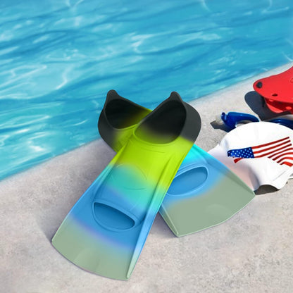 Kids Swim Training Fins for Lap Swimming | Mixed Colors & Eye-Catching