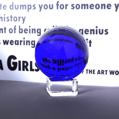 Blue Crystal Ball with Stand (40mm/50mm/60mm)