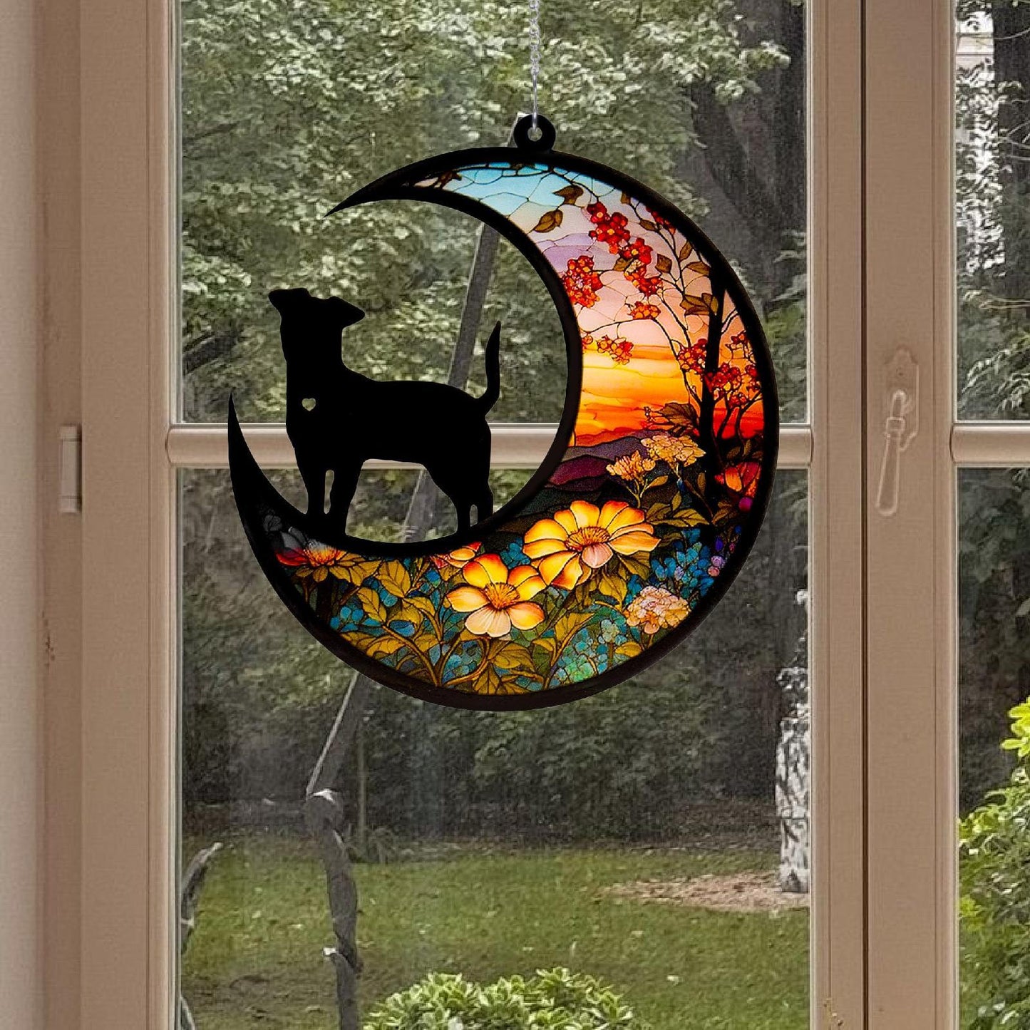Maxbell Dog Memorial Suncatcher Easy Installation for Loss of Dogs Pet Sympathy Gift