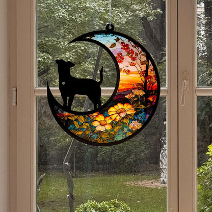 Maxbell Dog Memorial Suncatcher Easy Installation for Loss of Dogs Pet Sympathy Gift