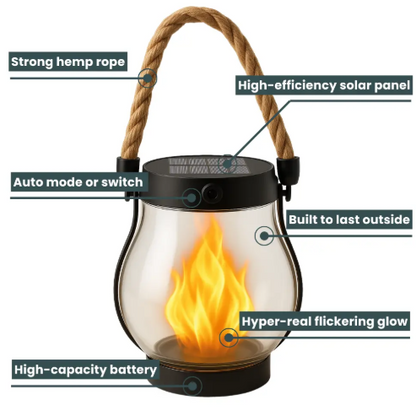 Noxord | Fire Seed Solar Light — Magical Flame Mood that Warms Your Heart and Enchants Every Night