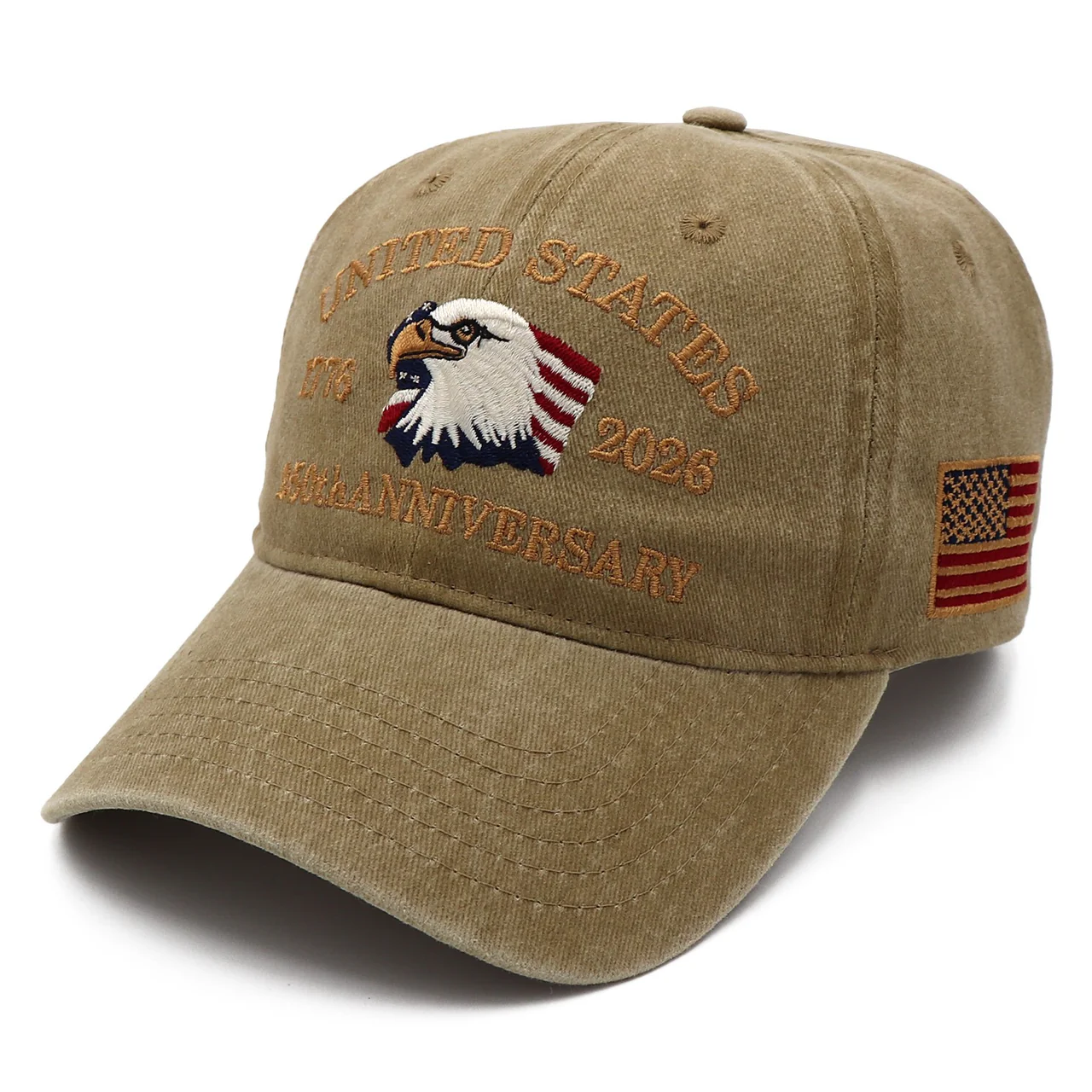 Exclusive USA 250th Anniversary Eagle Cap (1776–2026) — Embroidered