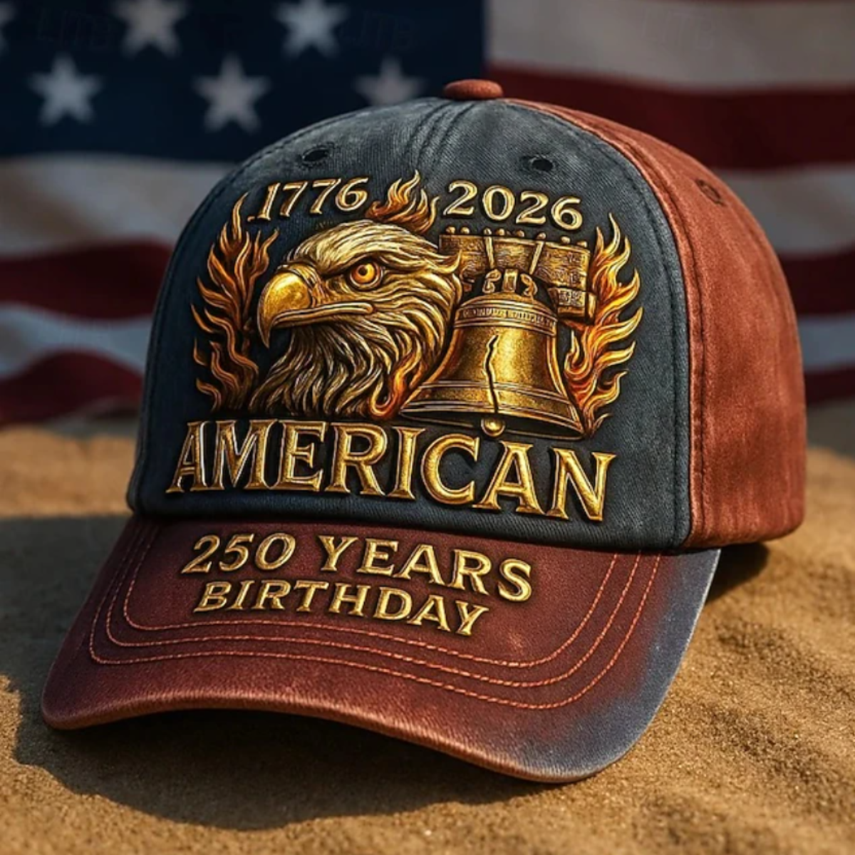 U.S. Marines 250th Anniversary Embroidered Camo Hat – Adjustable