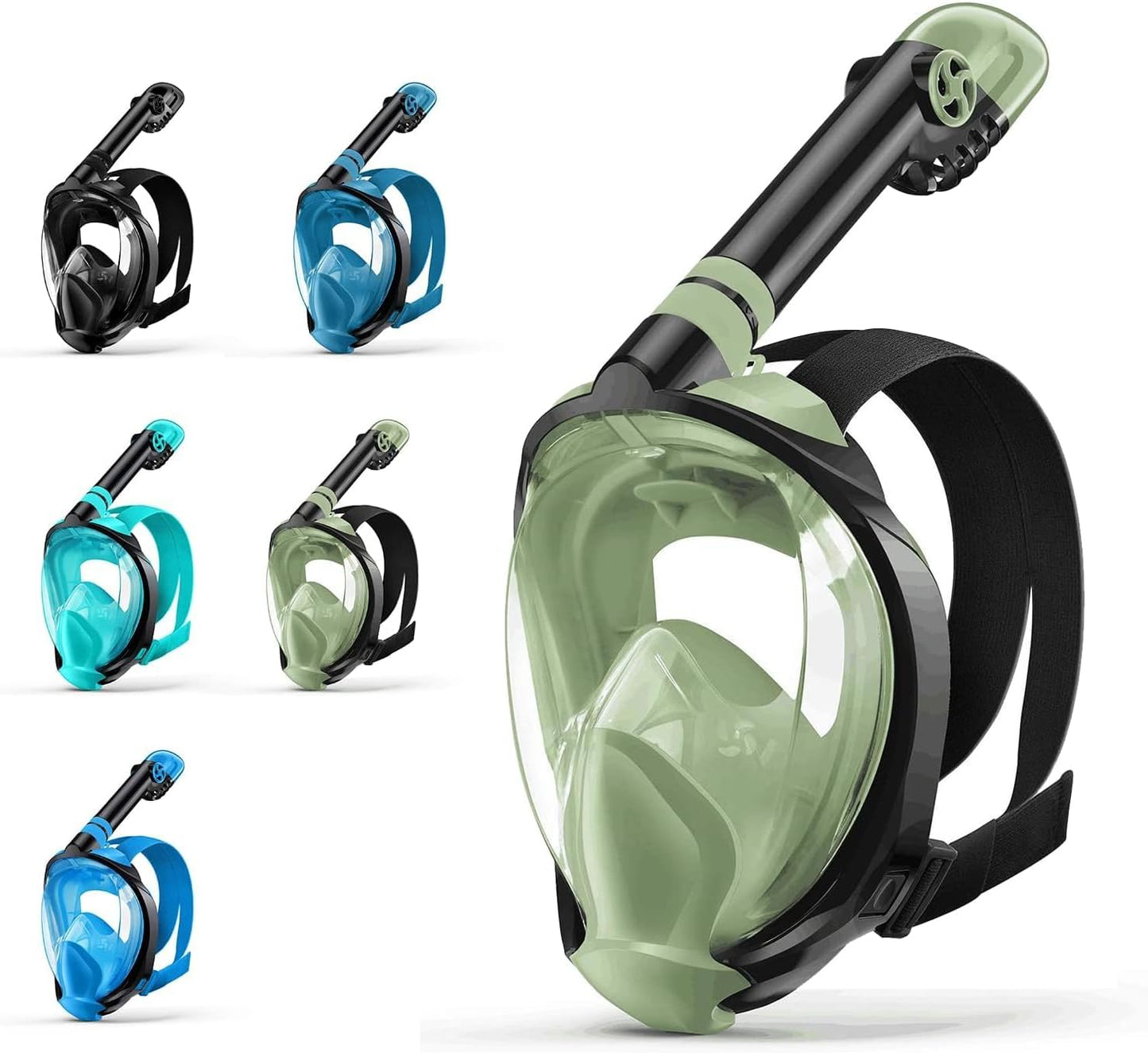 Full Face Snorkel Mask, Snorkeling Gear for Adults