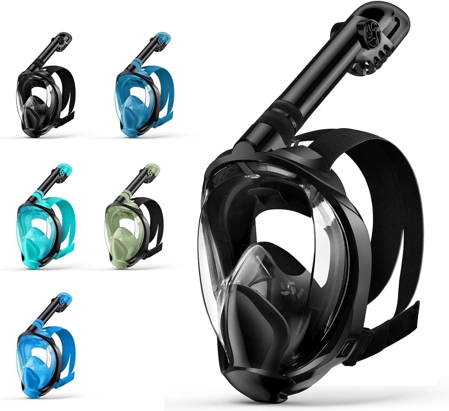 Full Face Snorkel Mask, Snorkeling Gear for Adults