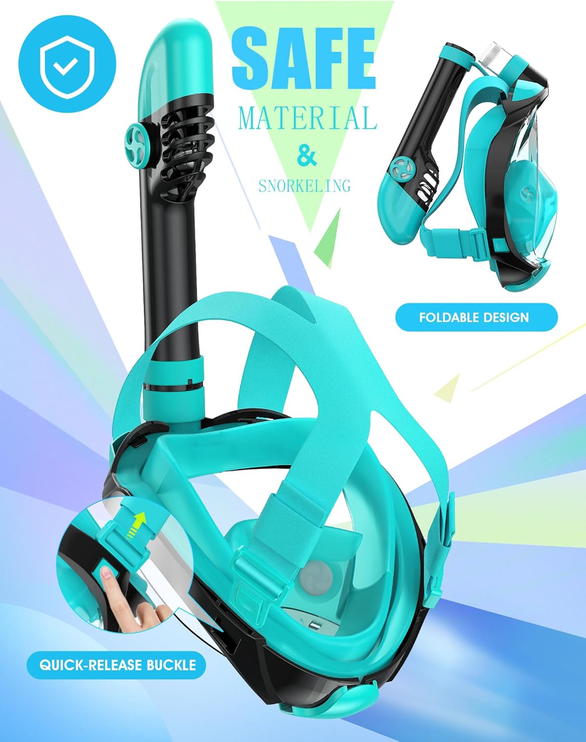 Adults G2 Full Face Snorkel Mask with Latest Dry Top System
