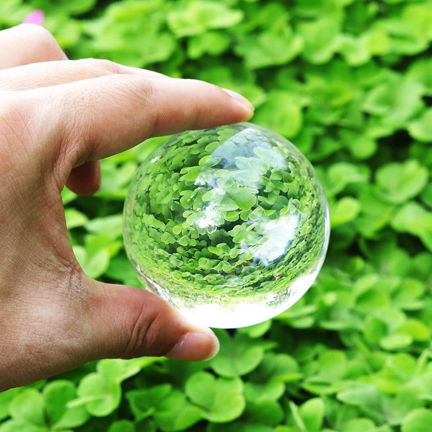60mm Clear Crystal Sphere with Golden Stand