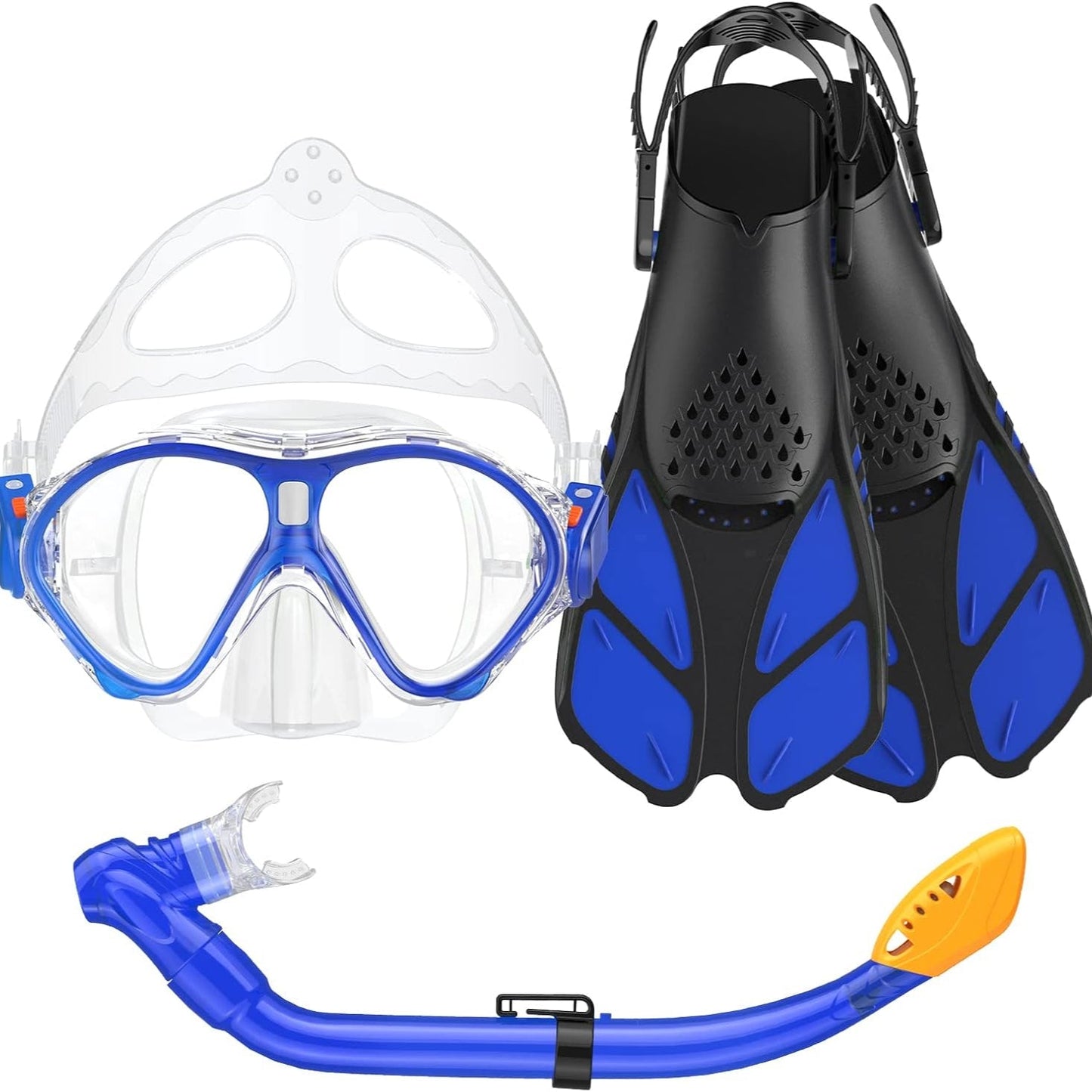 Kids Snorkel Set | Snorkeling Gear for Kids, Adjustable flippers