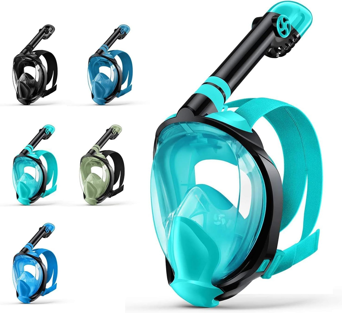 Full Face Snorkel Mask, Snorkeling Gear for Adults