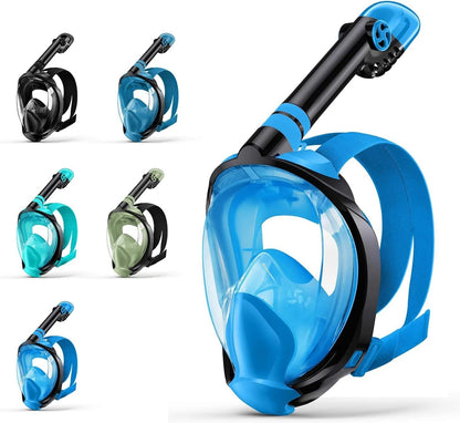Full Face Snorkel Mask, Snorkeling Gear for Adults