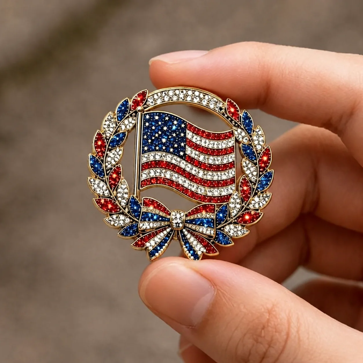 US 250th Anniversary Commemorative Brooch