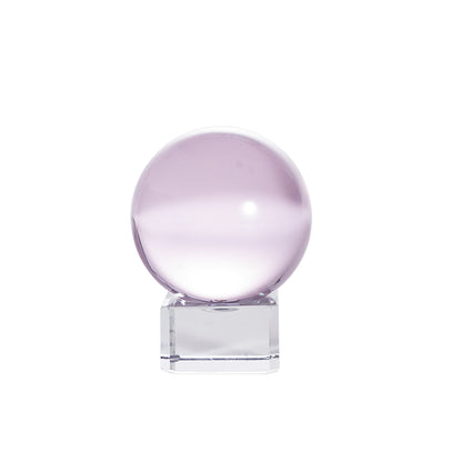 Pink Crystal Ball with Stand (40mm/50mm/60mm)