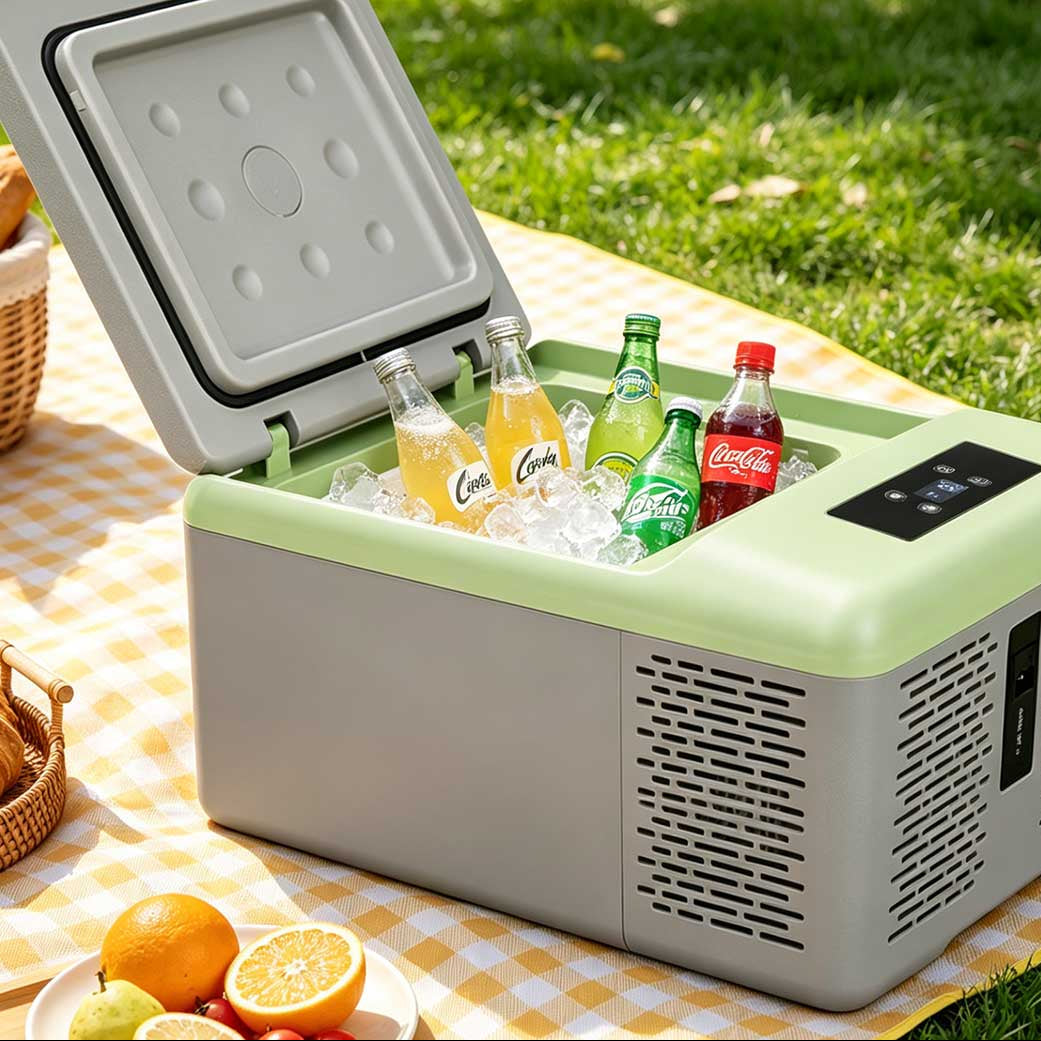 Portable 9L Compressor Car Refrigerator – -20°C Freezer Cooler | Traverseon