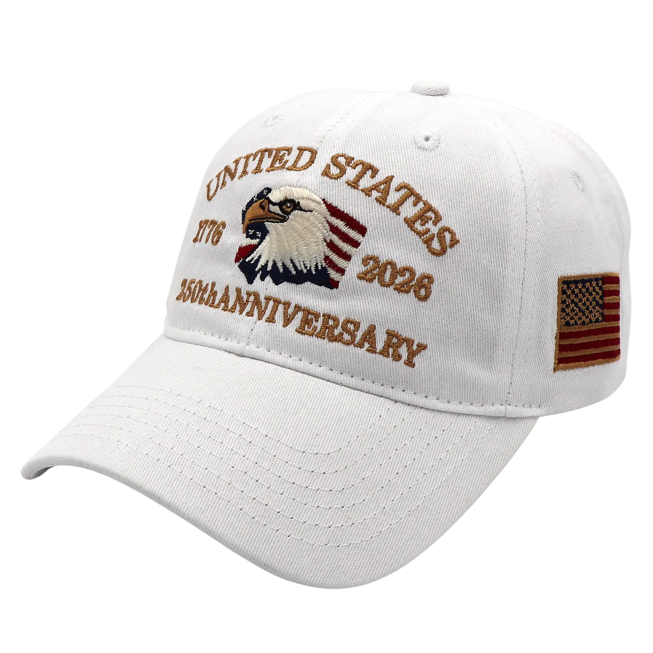 Exclusive USA 250th Anniversary Eagle Cap (1776–2026) — Embroidered