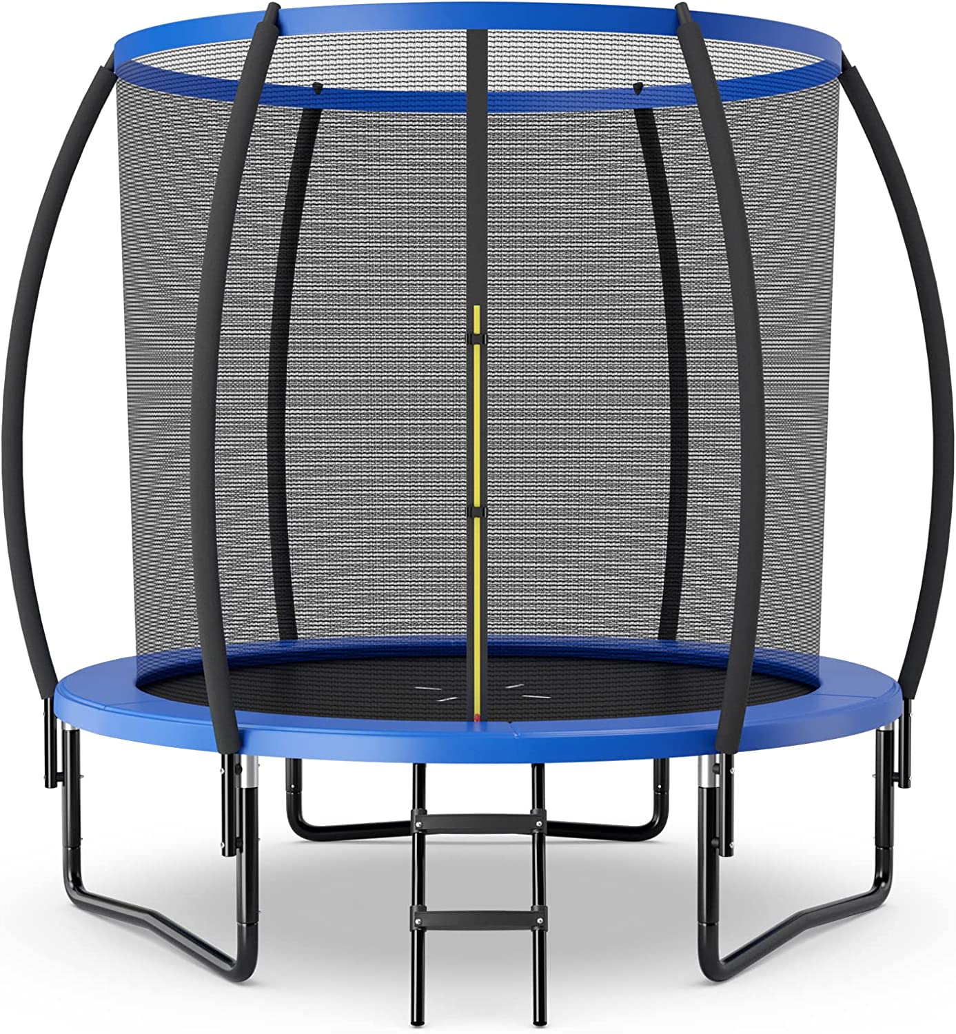 8FT 10FT 12FT Trampoline with Enclosure, ASTM Approved Outdoor Large Trampoline with Ladder