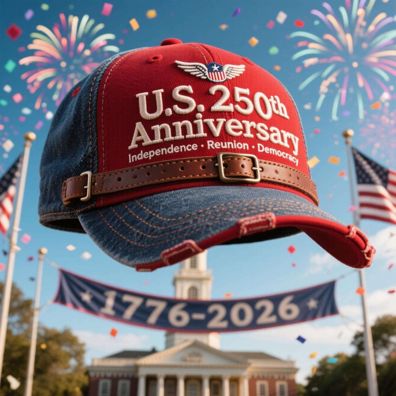 U.S. 250th Anniversary Retro Washed Cap