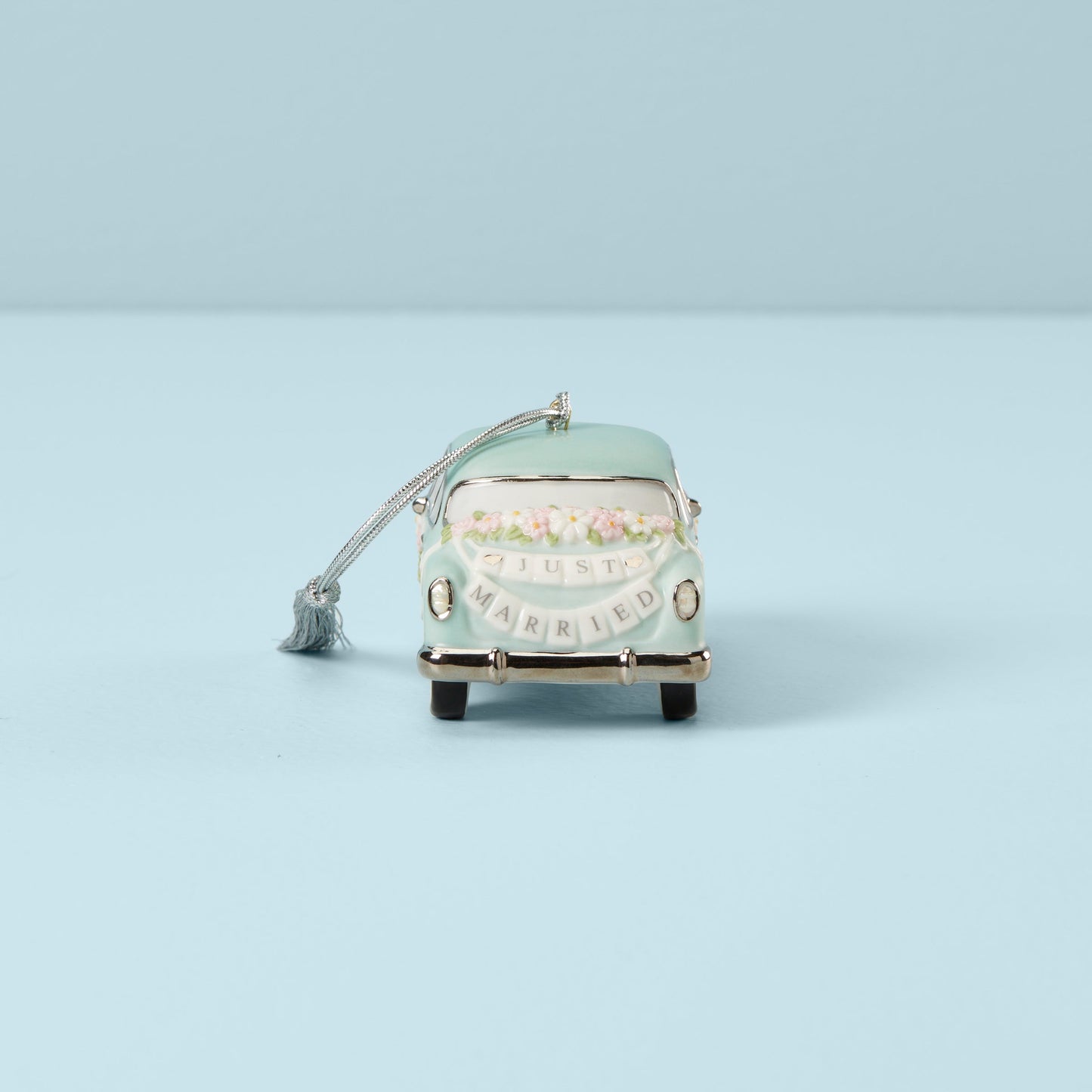Personalized Just Married Car Ornament