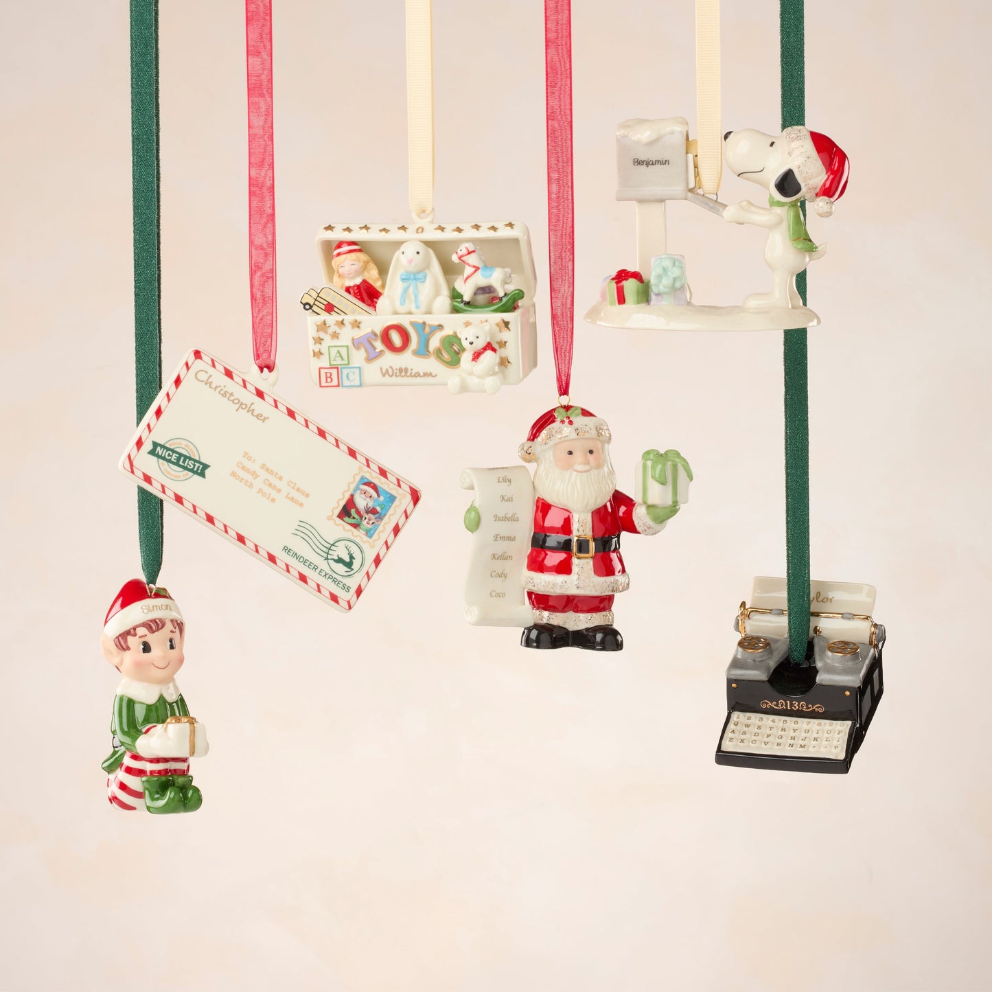 Personalized Snoopy's Letter to Santa Ornament