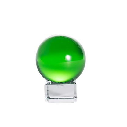 Green Crystal Ball with Stand (40mm/50mm/60mm)