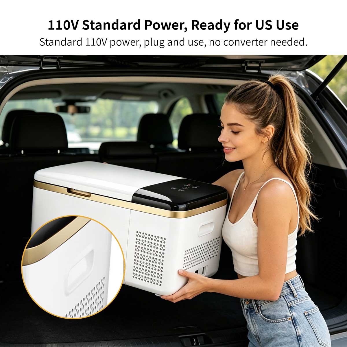 Car & Home Dual-Use Compressor Refrigerator – -20°C Portable Fridge Freezer | Traverseon